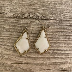 Alex Gold Drop Earrings Mother of Pearl - Kendra Scott